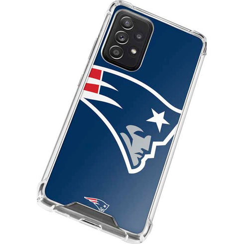NFL New England Patriots Large Logo Galaxy A52 5G Clear Case